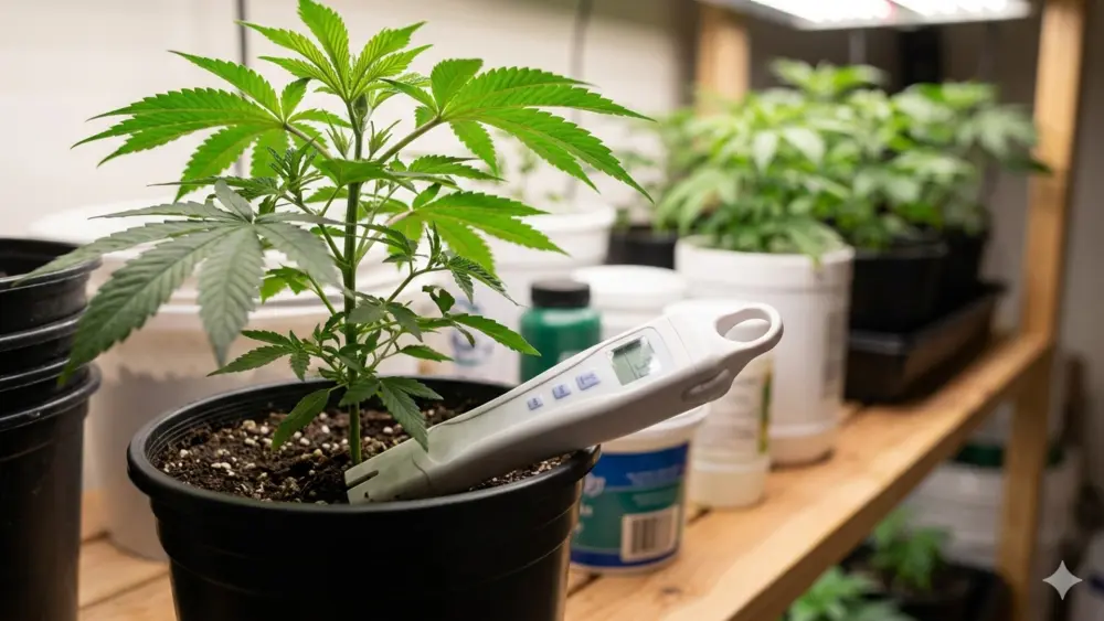 Maintaining the correct EC levels from seed to harvest will help produce a healthy crop.