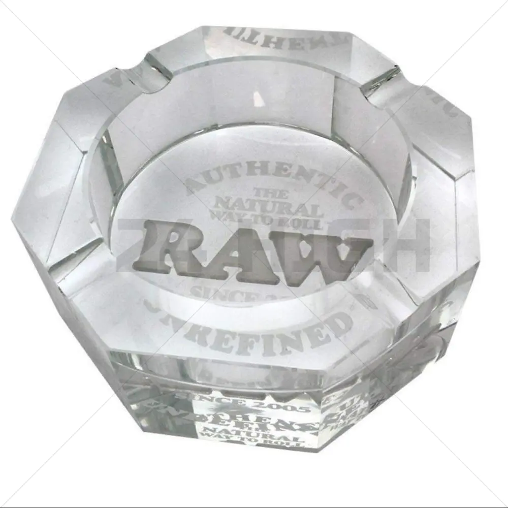 RAW Crystal Glass Ashtray 