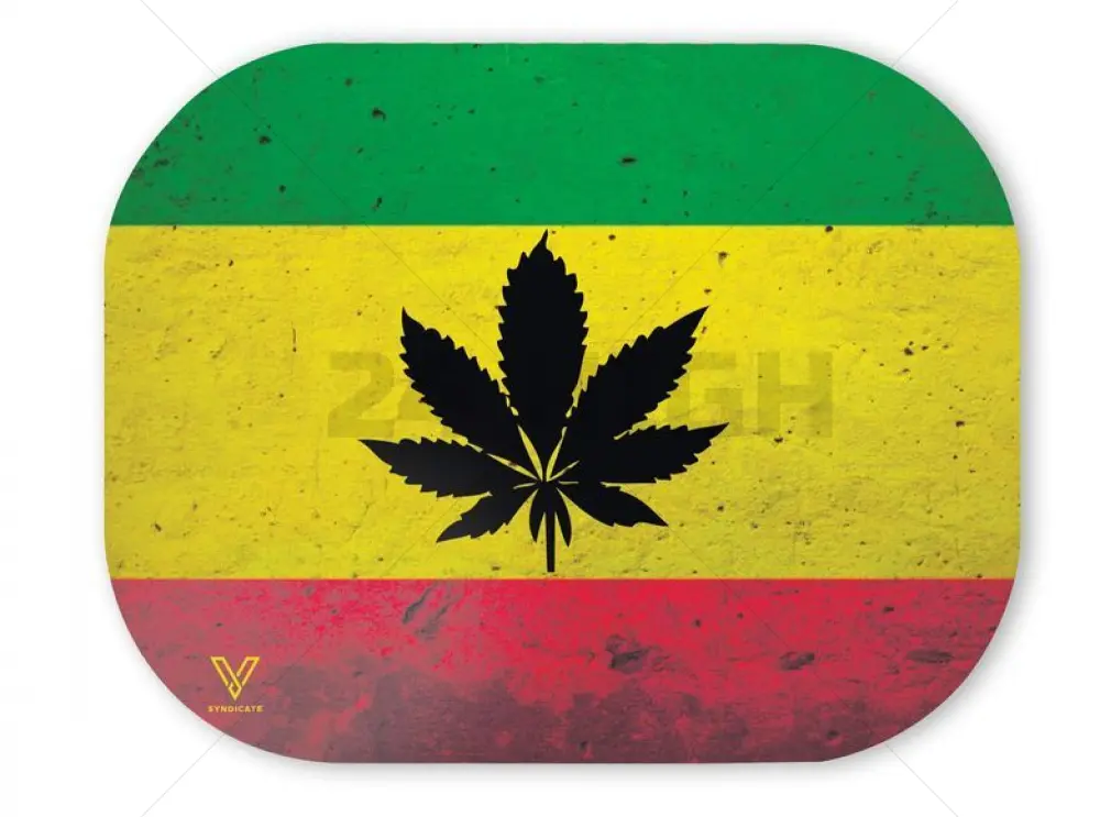 V Syndicate Mag Slaps Small Rasta Leaf rolling tray
