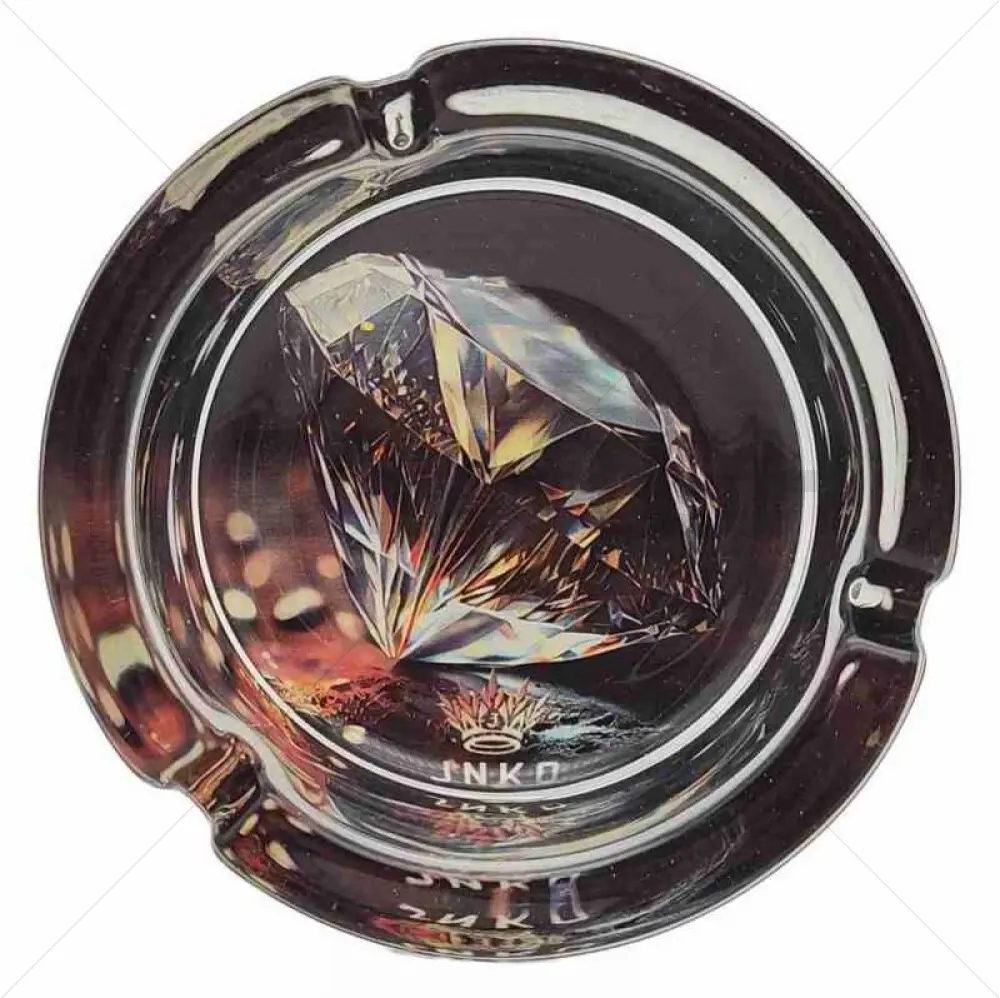 Ashtray Round Glass | Luxury Art Series | Diamond