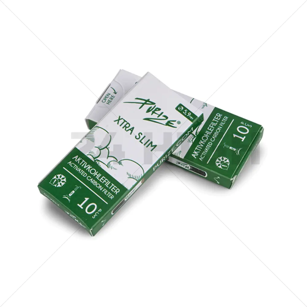 Purize XTRA Slim Filters White - 10 Pcs