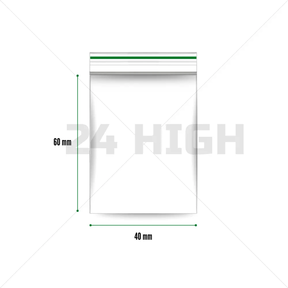 Zip-lock bags 40 x 60 mm - 1000 pieces