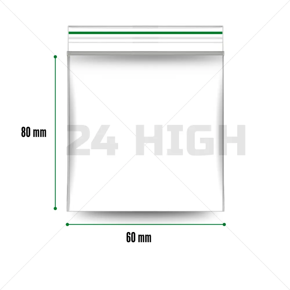 Zip-lock bags 60 x 80 mm - 1000 pieces