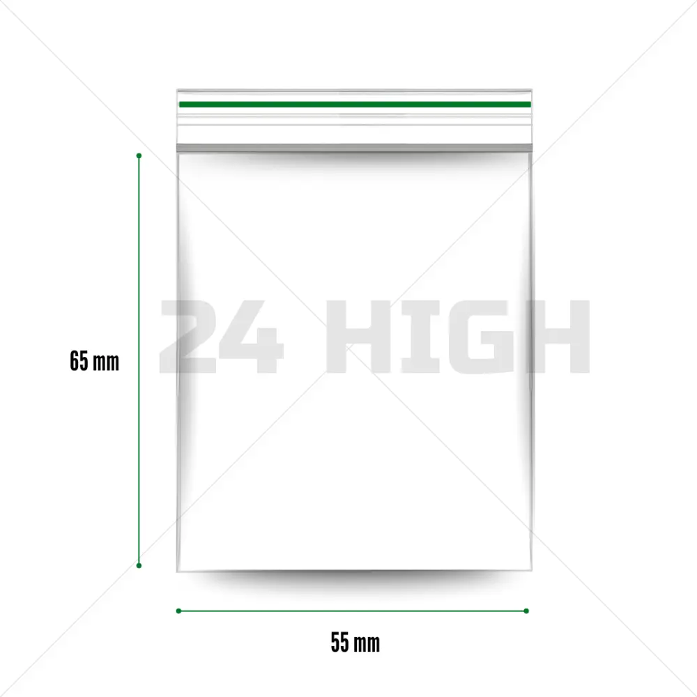 Zip-lock bags 55 x 65 mm - 1000 pieces