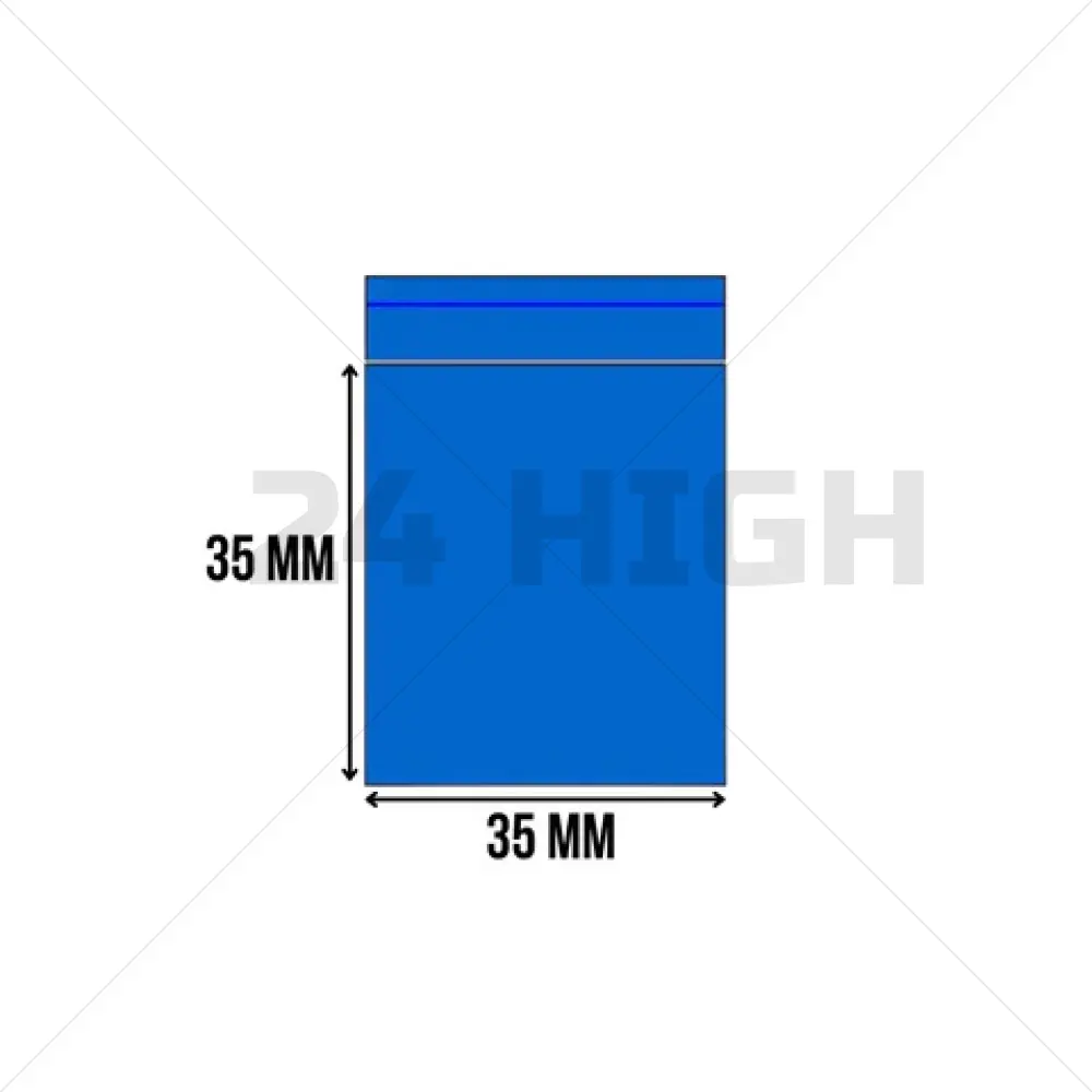 Grip bags blue 35 x 35 mm - 1000 pieces
