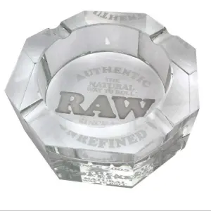 RAW Crystal Glass Ashtray 