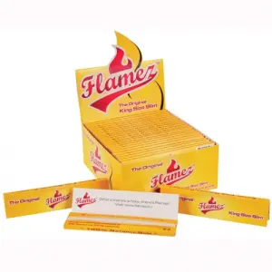 Flamez Yellow King Size Slim - Display 50pcs