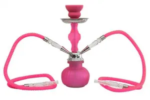 Sahbi Shisha Fluor Pink 28 cm Two Hoses