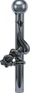 METAL SNIFF TUBE WITH POLE DANCER DESIGN