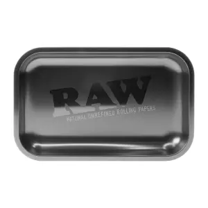 RAW All Black Rolling Tray Large