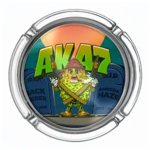 Best Buds- Large Glass Ashtrays AK47