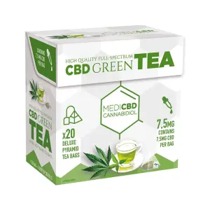 MediCBD Green Tea (Box of 20 Teabags) – 7.5mg CBD