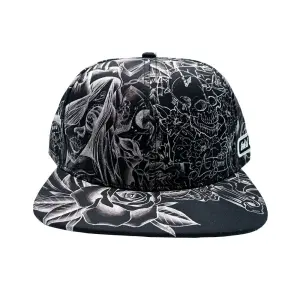 Lauren Rose - Ink'd & Slayer Allover Black Snapback