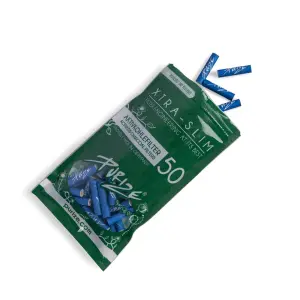 Purize XTRA Slim Filters Blue - 50 Pcs