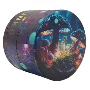 Grinder 4-Parts XL | Aluminium | Psychedelic Series | Magic Mushrooms 2