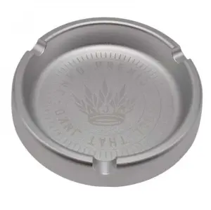 Aluminium Ashtray Round | Silver | JNKO Premium