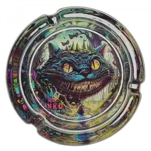 Ashtray Round Glass | Psychedelic Series | Wonderland 1