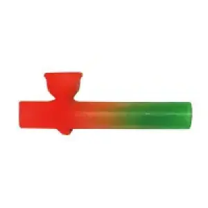 Coloured glass pipe 10 cm