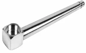 Brass Roller Pipe - Silver