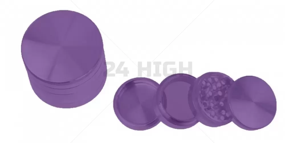Grinder Aluminum (Ø 55 mm, 4 Parts), Purple