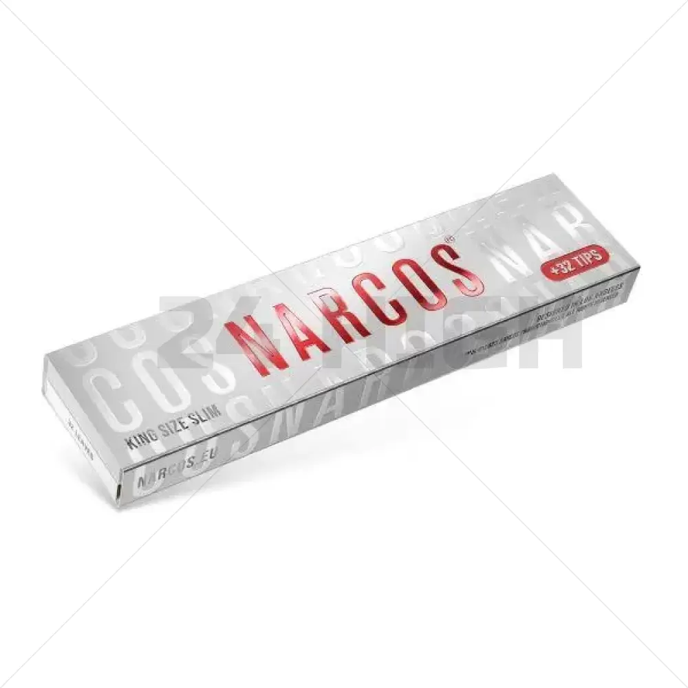 Narcos - Rolling Paper Ks Slim White Edition + Tips - 1 Pcs