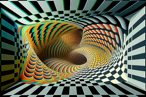 WHERE DO VISUALS COME FROM WHILE TRIPPING ON PSYCHEDELICS?